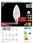 Lâmpadas LED - Lâmpadas  Lámpada LED E14-LED-C37 / STEPDIMMING 6W