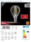 Lâmpadas LED - Lâmpadas  Lámpada LED E14-LED-P45 / FILAMENT CLEAR 1X4W